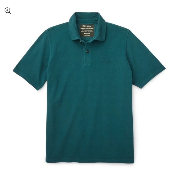 Filson Ducks Unlimited Green Golf Short Sleeve The Filson Polo Shirt - Picture 1 of 10